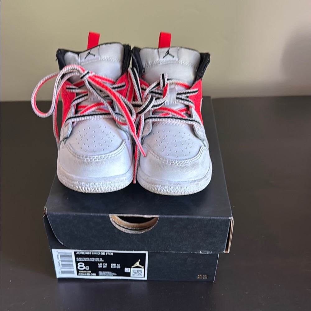 Jordan Kids Sneakers - Red and black
